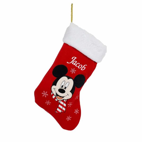 Personalised disney mickey christmas stocking