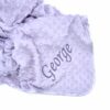 Personalised Grey Dimple Baby Blanket