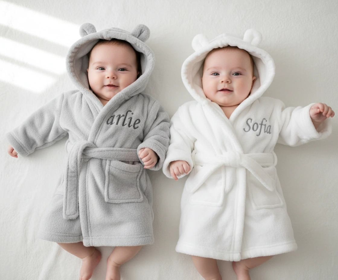 grey childrens dressing gown Preloved Kids Pyjamas – ApparelXchange CIC main image 1