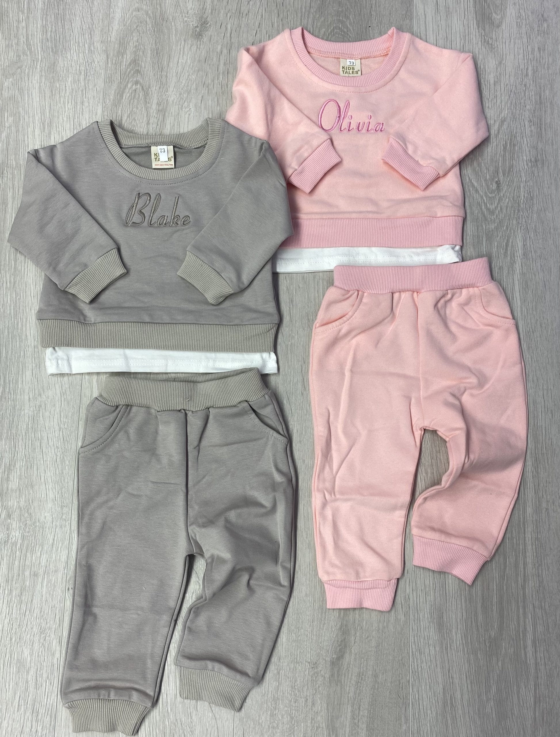 Personalised Pink Loungewear/Tracksuit Set - Image 4