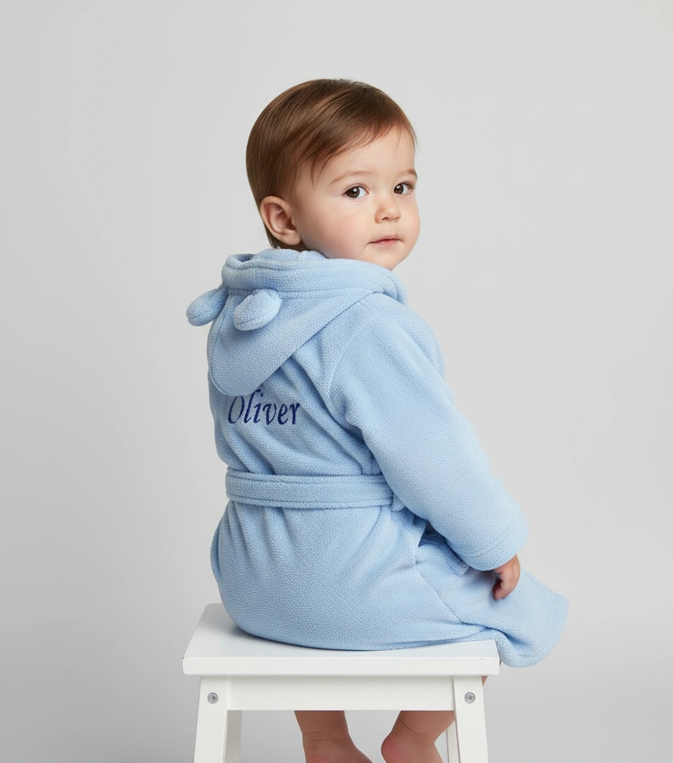 personalised baby dressing gown with cute ears reviews Blue Kids – Bunny – The Name Shops Teddy bear Color:Nautical Blue/Multi atf-kg-07.16.25 Buy Roman Pink Paisley Soft fleece cuddly bath