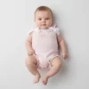 Baby Girl Pink Romper With Frills